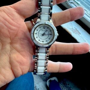Bulova White Watch